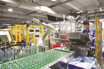 上海汽配的汽車零部件產(chǎn)品生產(chǎn)線